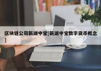 区块链公司新湖中宝[新湖中宝数字货币概念]